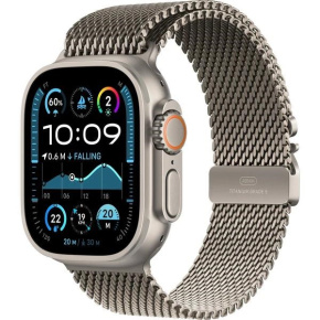 Apple Watch Ultra 2 (2024) GPS + Cellular 49mm Natural Titanium Case with Natural Titanium Milanese Loop - S Apple Watch Ultra 2 (2024) GPS + Cellular 49mm Natural Titanium Case with Natural Titanium Milanese Loop - S