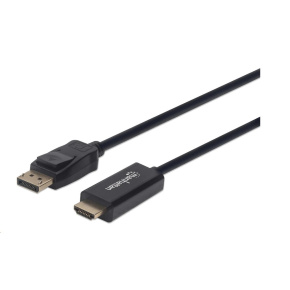 MANHATTAN Kábel DisplayPort na HDMI, 1.8 m, čierna