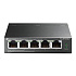 TP-Link switch TL-SF1005LP v3.40 (P/N:1700000439) (5x100Mb/s, 4xPoE, 41W, fanless)