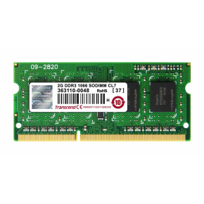 SODIMM DDR3 2GB 1066MHz TRANSCEND 1Rx8 CL7