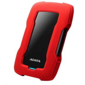Externý pevný disk ADATA 2TB 2,5" USB 3.1 HD330, ČERVENÁ FAREBNÁ KRABIČKA, červená (guma, odolná voči nárazom)