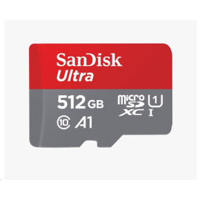 Karta SanDisk MicroSDXC 512 GB Ultra (100 MB/s, trieda 10, Android) + adaptér