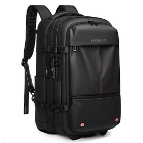 MYBALO JetRoll prostorný kompresní cestovní batoh a kufr 2v1