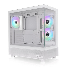 BAZAR - THERMALTAKE Case View 270 Plus TG ARGB, ATX, Průhledná bočnice, 3x 120mm ARGB Fan, bílá - Poškozený obal (Komple