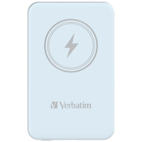 VERBATIM Powerbanka Charge 'n' Go, Magnetická, 5000 mAh, USB-C, Modrá