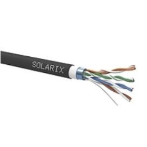 Inštalačný kábel Solarix outdoor FTP, Cat5E, drôt, PVC+PE, dvojitý plášť, cievka 305 m SXKD-5E-FTP-PVC+PE