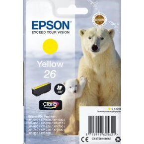 Atramentová tyčinka EPSON Single Pack "Polar Bear" Yellow 26 Claria Premium Ink