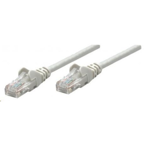 Intellinet patch kábel, Cat6 Certified, CU, UTP, PVC, RJ45, 30 m, sivý