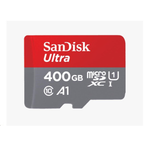 Karta SanDisk MicroSDXC 400 GB Ultra (120 MB/s, A1 Class 10 UHS-I, Android) + adaptér