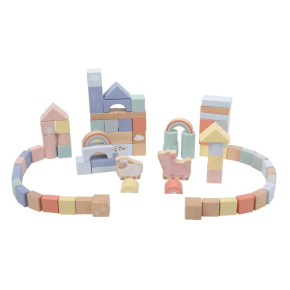 Dřevěné stavební kostky pro děti - Farma (70 ks) Dřevěné stavební kostky pro děti - Farma (70 ks)