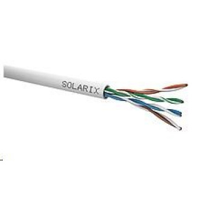 Inštalačný kábel Solarix UTP, Cat5E, drôt, PVC, krabica 305m SXKD-5E-UTP-PVC