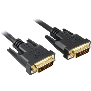 Prepojovací kábel PREMIUMCORD DVI na DVI 10 m (DVI-D, M/M, dual link)