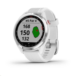 Garmin golfové hodinky Approach S42 Silver/White Silicone