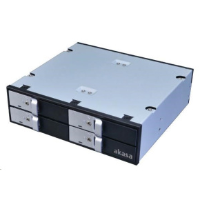 AKASA HDD box Lokstor M22, 4x 2.5" SATA HDD/SSD do 5.vnútorná poloha 25", čierna