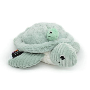 Plyšová želva - máma s miminkem, mintová Plyšová želva - máma s miminkem, mintová