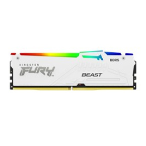 KINGSTON DIMM DDR5 16GB 5200MT/s CL40 FURY Beast Bílá RGB XMP KINGSTON DIMM DDR5 16GB 5200MT/s CL40 FURY Beast Bílá RGB XMP
