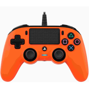 Nacon Wired Compact Controller - ovladač pro PlayStation 4 - oranžový Nacon Wired Compact Controller - ovladač pro PlayStation 4 - oranžový