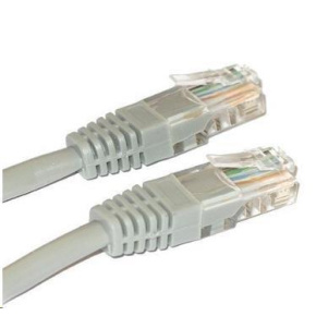 XtendLan patch kábel Cat6, UTP - 20m, sivý
