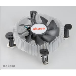 AKASA CPU chladič AK-CCE-7106HP pre Intel LGA 775 a 115x, 75mm PWM ventilátor, pre mini ITX a micro ATX skrinky