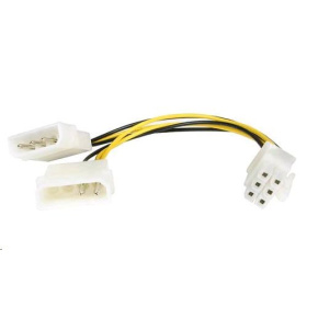 PREMIUMCORD 5,25" Molex - 6pinová redukcia napájania pre grafické karty PCI-E PREMIUMCORD 5,25" Molex - 6pinová redukcia napájania pre grafické karty PCI-E