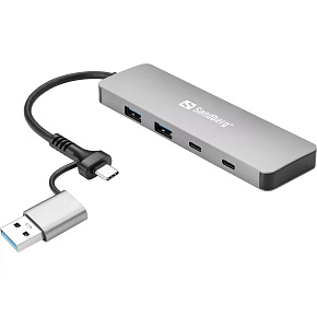 Sandberg USB-C/A to 2xUSB-A+2xUSB-C Hub