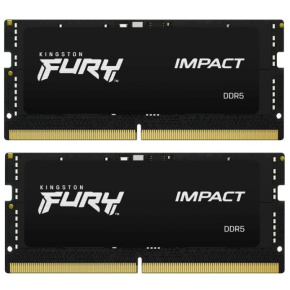 KINGSTON SODIMM DDR5 32GB (Kit of 2) 5600MT/s CL40 FURY Impact PnP KINGSTON SODIMM DDR5 32GB (Kit of 2) 5600MT/s CL40 FURY Impact PnP