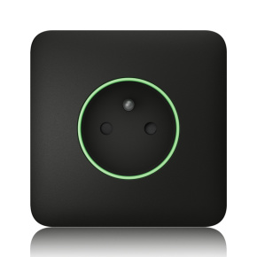 Ajax  SoloCover (smart) - Samostatný kryt zásuvky, černá
