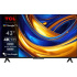 BAZAR - TCL P655 43" TV, 4K Ultra HD, HDR, WiFi, Bluetooth, Chromecast, Miracast, Dolby Digital, Google TV - Poškozený o