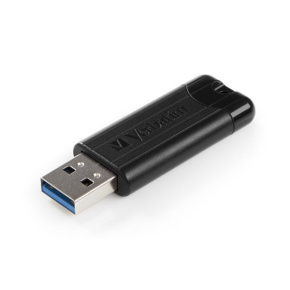 VERBATIM Flash disk 256 GB PinStripe USB 3.0, čierna