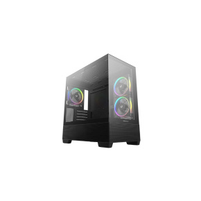 DEEPCOOL Case CG380 3F, mATX, ARGB, Průhledná bočnice, 3x120mm Fan, černá DEEPCOOL Case CG380 3F, mATX, ARGB, Průhledná bočnice, 3x120mm Fan, černá