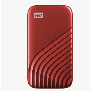 SanDisk WD My Passport SSD externý 500 GB , USB-C 3.2 , 1050/1000MB/s R/W PC a Mac , červená