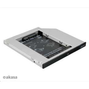 AKASA HDD box N.Stor S9, 2.5" SATA HDD/SSD v šachte pre optickú jednotku SATA (výška HDD do 9,5 mm)