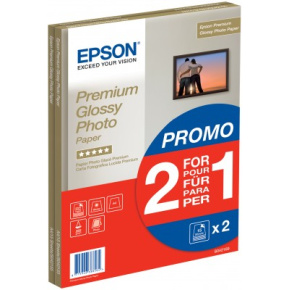 Papier EPSON A4 Premium Glossy Photo 255g/m2 (2x15 listov) 2 za cenu 1