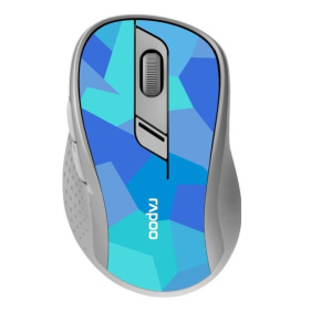 RAPOO Mouse M500 Silent Multi-mode Wireless Optical Mouse, modrá