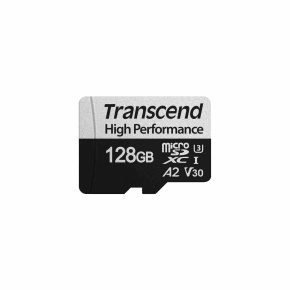 Karta TRANSCEND MicroSDXC 128GB 330S, UHS-I U3 A2 + adaptér Karta TRANSCEND MicroSDXC 128GB 330S, UHS-I U3 A2 + adaptér