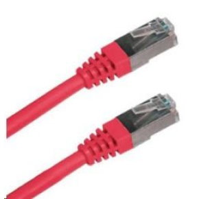 XtendLan patch kábel Cat6A, SFTP, LS0H - 0,5m, červený (predaj po 10 ks)