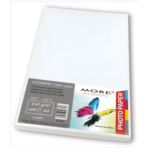 Vyhladený farebný laserový papier; 210 g/m2; matný; 100 listov str., Farebný laser