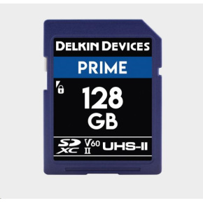 Delkin SD Prime 2000X UHS-II U3 (V60) R300/W100 128GB