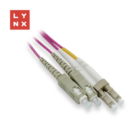 LYNX duplexní patch kabel MM, OM4, LC/SC, 50/125µm, 10m