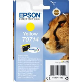 Atramentová tyčinka EPSON Singlepack Yellow T0714 DURABrite Ultra Ink (5,5 ml) Atramentová tyčinka EPSON Singlepack Yellow T0714 DURABrite Ultra Ink (5,5 ml)