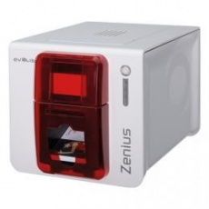 Evolis Zenius Classic, jednostranný, 12 bodov/mm (300 dpi), USB, červený