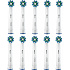 Oral-B Cross Action, náhradní hlavice 10 ks, bílé, oscilačně-rotační technologie, efektivní odstranění plaku