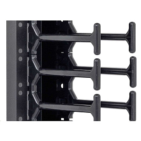 TRITON vertikální vyvazovací panel 45U, dvouřadý, pro rozvaděče šířky 800mm z řady RMA, RZA, RDA, RTA, RYA, černý
