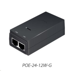UBNT POE-24-12W-G [Gigabitový PoE adaptér 24V/0,5A (12W), vrátane. napájací kábel]