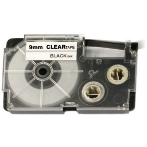 Páska Xerox kompatibilná s Casio, XR-9X1, 9 mm x 8 m, čierna tlač / priehľadný podklad - ALLPRINT Páska Xerox kompatibilná s Casio, XR-9X1, 9 mm x 8 m, čierna tlač / priehľadný podklad - ALLPRINT