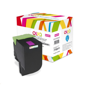 OWA Armor toner pre LEXMARK CX310, 410, 510, 2000 strán, 80C2SM0, červená/purpurová OWA Armor toner pre LEXMARK CX310, 410, 510, 2000 strán, 80C2SM0, červená/purpurová