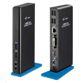 iTec USB 3.0 Duálne video DVI HDMI Dokovacia stanica + Glan + Audio + USB 3.0 Hub