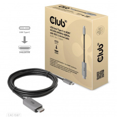 Club3D kábel USB-C na HDMI, 4K120Hz 8K60Hz HDR10 s DSC1.2, M/M, 3m
