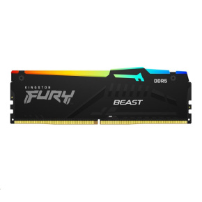 KINGSTON DIMM DDR5 32GB 6000MT/s CL40 FURY Beast RGB XMP