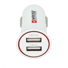 Nabíjací adaptér do auta SKROSS Dual USB, 2x USB, max. 3400 mA